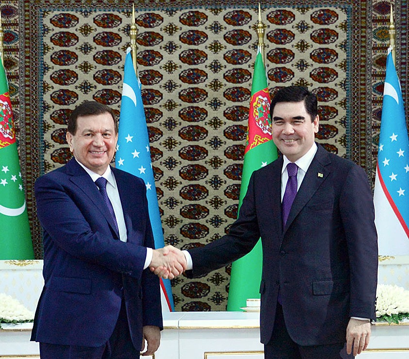 Özbegistan Respublikasynyň Prezidenti Türkmenistana Iş Sapary Bilen Geldi