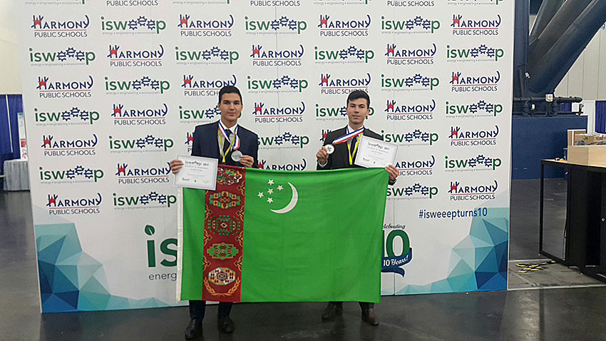 Türkmenistanly Mekdep Okuwçylary «I-SWEEEP» Taslamalarynyň Halkara Bäsleşiginde Medallaryň Dördüsini Eýelediler