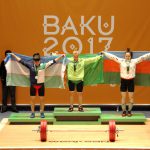 Bakuda geçirilýän Yslam Raýdaşlyk Oýunlarynda Türkmen Agyr Atletikaçyary Altyn we Kümüş Medala Eýe Boldular