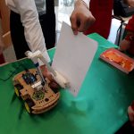 Halkara Ynsanperwer Ylymlary we Ösüş Uniwersitetinde Robotlaryň Bäsleşigi Geçirildi