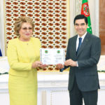 Russiýanyň Federasiýa Geňeşiniň Başlygy – Aşgabadyň Ilkinji Hormatly Raýaty