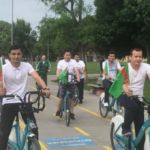 TÜRKIÝE RESPUBLIKASYNYŇ STAMBUL ŞÄHERINDE BÜTİNDÜNÝÄ WELOSIPED GÜNI MYNASYBETLI WELOSIPEDLI ÝÖRIŞ GEÇIRILDI