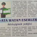 “Ata Watan Eserleri” Bäsleşiginiň Ýeňijisi Türkmen Metbugatynda