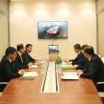 Türkmenistanyň we Tatarystan Respublikasynyň Hökümet Wekilleriniň Arasynda Türkmenbaşy Halkara Deňiz Portunda Sanly Wideoaragatnaşyk Ulgamy Arkaly Gepleşikler Geçirildi